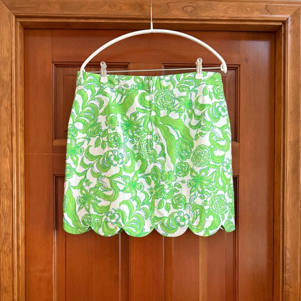 Lilly Pulitzer Green and White Mini Skirt - Picture 10 of 12